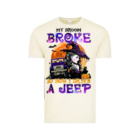 Vintage Arctic my broom broke so now i drive a j.e.e.p witch halloween t shirt Vintage Tee - StudioElite