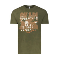 Vintage Olive okapi t  shirt wildlife okapi lover africa safari zoo animal okapi t Vintage Tee - StudioElite