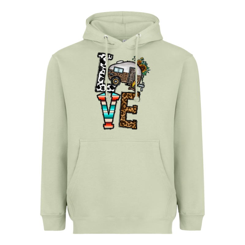 Love Caravan Heavyweight Hoodie by CowhideDigitalArt | Teevron