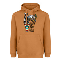 Meerkat love caravan Heavyweight Hoodie - CowhideDigitalArt