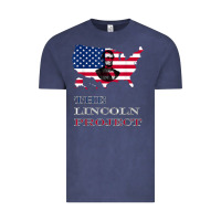 Vintage Denim the lincoln project save usa abraham lincoln american flag t shirt Vintage Tee - StudioElite