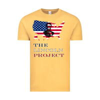 Vintage Mustard the lincoln project save usa abraham lincoln american flag t shirt Vintage Tee - StudioElite