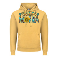 Vintage Mustard Western Blessed Mama with Leopard and Sunflower Vintage Hoodie - texasbilliewilder