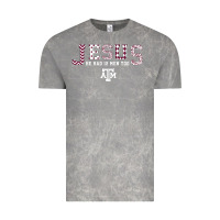 Cloud Rock Texas A&m Aggies Jesus - Had 12 Men - Patterned Vintage Tee - PixelFlow
