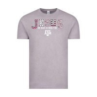 Vintage Zinc Texas A&m Aggies Jesus - Had 12 Men - Patterned Vintage Tee - PixelFlow