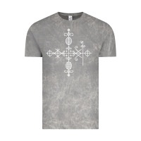 Cloud Rock haitian veve  voodoo symbol t shirt Vintage Tee - PixelFlow