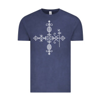 Vintage Denim haitian veve  voodoo symbol t shirt Vintage Tee - PixelFlow
