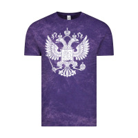 Cloud Purple russian double headed eagle for a russia fan gift t shirt Vintage Tee - PixelFlow