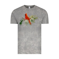 Cloud Rock wild red cardinal bird long sleeve Vintage Tee - PixelFlow