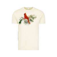 Vintage Arctic wild red cardinal bird long sleeve Vintage Tee - PixelFlow