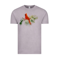 Vintage Zinc wild red cardinal bird long sleeve Vintage Tee - PixelFlow