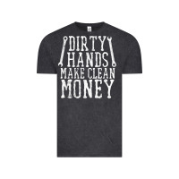 Vintage Black dirty hands make clean money t shirt wrench mechanic gift Vintage Tee - PixelFlow