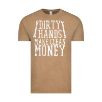 Vintage Coffee dirty hands make clean money t shirt wrench mechanic gift Vintage Tee - PixelFlow