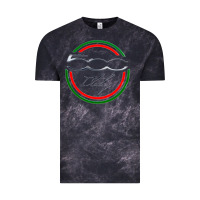 Cloud Black fiat 500   italy Vintage Tee - PixelFlow