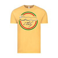 Vintage Mustard fiat 500   italy Vintage Tee - PixelFlow
