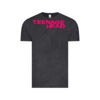 Vintage Black Teenage Head Print (Pink) Plain Vintage Tee - PixelFlow