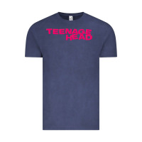Vintage Denim Teenage Head Print (Pink) Plain Vintage Tee - PixelFlow