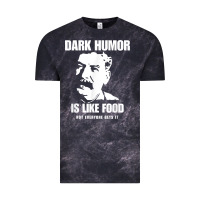 Cloud Black dark humor is like food not everyone gets it, joseph stalin t shirt Vintage Tee - PixelFlow