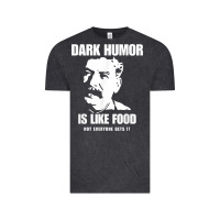 Vintage Black dark humor is like food not everyone gets it, joseph stalin t shirt Vintage Tee - PixelFlow