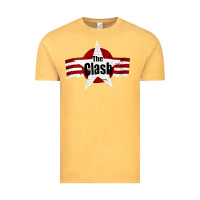 Vintage Mustard Old Rock 1976 Clash Vintage Tee - PixelFlow