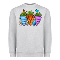 Heather Grey Basketball Easter sports carrots Heavyweight Sweatshirt - OliviaCreatesArt