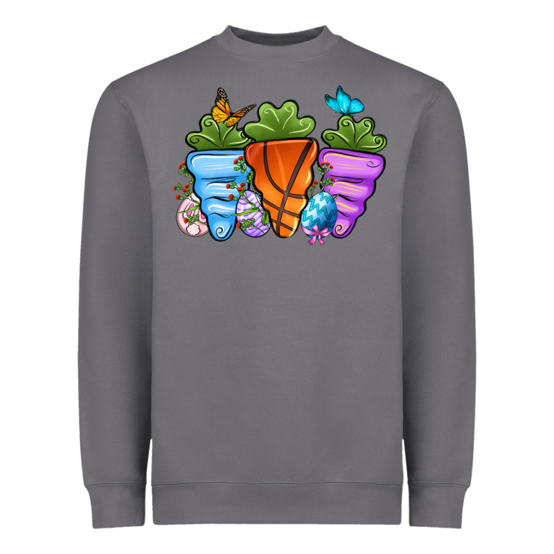 Basketball Easter Sports Carrots Heavyweight Sweatshirt by OliviaCreatesArt | Teevron