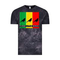 Cloud Black THREE LITTLE BIRDS Vintage Tee - PixelFlow