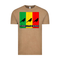 Vintage Coffee THREE LITTLE BIRDS Vintage Tee - PixelFlow