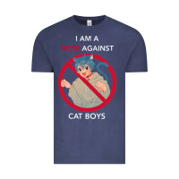 Vintage Denim i am a mom against cat boys Vintage Tee - PixelFlow