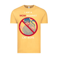 Vintage Mustard i am a mom against cat boys Vintage Tee - PixelFlow
