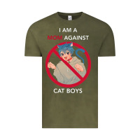 Vintage Olive i am a mom against cat boys Vintage Tee - PixelFlow