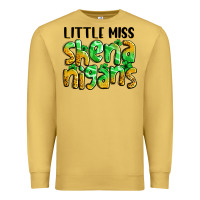 Antique Gold little miss shenanigans St. Patrick's Premium Sweatshirt - LillyAllenDesigns