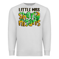 Dove Grey little miss shenanigans St. Patrick's Premium Sweatshirt - LillyAllenDesigns