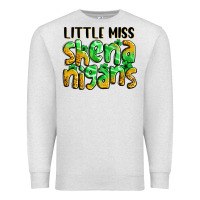 Oatmeal Heather little miss shenanigans St. Patrick's Premium Sweatshirt - LillyAllenDesigns