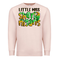 Pale Pink little miss shenanigans St. Patrick's Premium Sweatshirt - LillyAllenDesigns