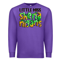 Purple little miss shenanigans St. Patrick's Premium Sweatshirt - LillyAllenDesigns