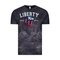 Cloud Black liberty university flames football lynchburg virginia sparky the eagle Vintage Tee - PixelFlow