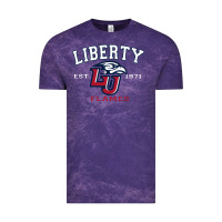 Cloud Purple liberty university flames football lynchburg virginia sparky the eagle Vintage Tee - PixelFlow