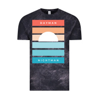 Cloud Black DAYMAN NIGHTMAN - It's Always Sunny Vintage Tee - PixelFlow