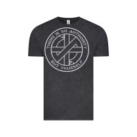 Vintage Black Crass   There Is No  Authority But Yourself Classic Vintage Tee - PixelFlow