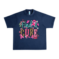 Navy find a cure Urban Heavy Tee - NancyCooperArtShop