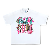White find a cure Urban Heavy Tee - NancyCooperArtShop