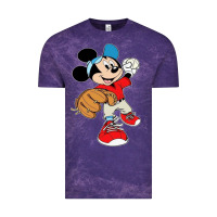 Cloud Purple micky-playing-baseball-cartoon-illustration-- Vintage Tee - PixelFlow