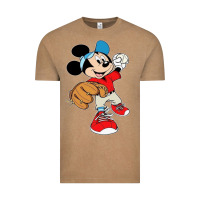 Vintage Coffee micky-playing-baseball-cartoon-illustration-- Vintage Tee - PixelFlow