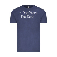 Vintage Denim in dog years i'm dead Vintage Tee - PixelFlow