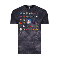 Cloud Black american football team collage    wall art Vintage Tee - PixelFlow