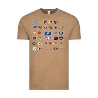 Vintage Coffee american football team collage    wall art Vintage Tee - PixelFlow
