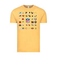 American Football Team Collage    Wall Art Vintage Tee | Teevron