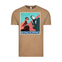 Vintage Coffee Inglorious Basterds - Bongiorno poster GIFT Vintage Tee - PixelFlow