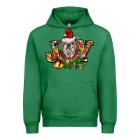 Emerald Christmas joy english bulldog Urban Hoodie - BarkalooDesign
